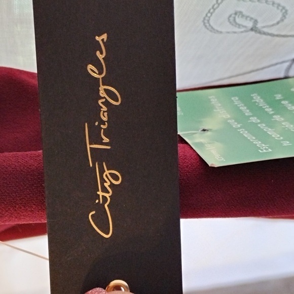 City Triangles Jr. Girl Mini Deep Ruby Dress With Short Lace Sleeves, S: 3 NWT - Picture 6 of 15